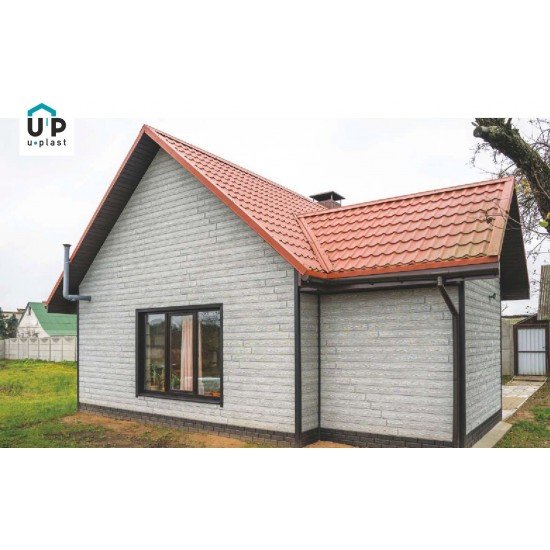 ФАСАДНАЯ ПАНЕЛЬ ХОКЛА ВИНТАЖ ПЕПЕЛ 2000х250мм Ю-ПЛАСТ