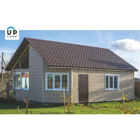 ФАСАДНАЯ ПАНЕЛЬ КВАРЦИТ СВЕТЛО-БЕЖЕВЫЙ 2000х250мм СТОУН-ХАУС Ю-ПЛАСТ