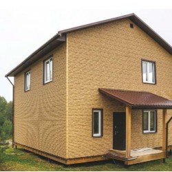 Сайдинг КВАРЦИТ ТЕМНО-БЕЖЕВЫЙ «СТОУН ХАУС» 0,25*2,0м (U-Plast)