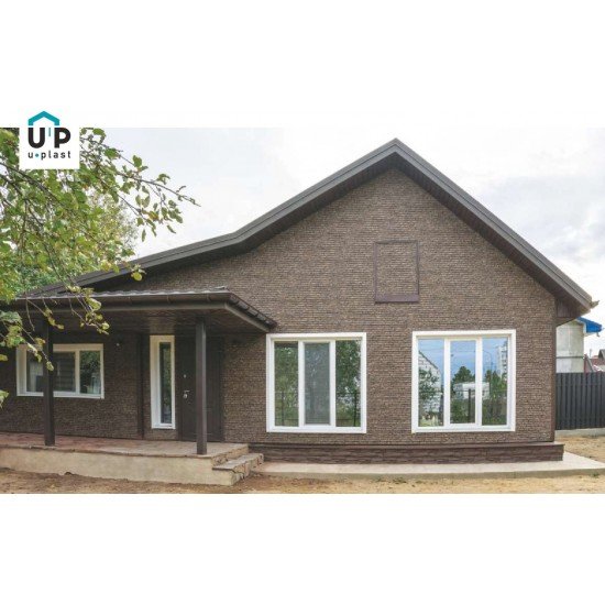 ФАСАДНАЯ ПАНЕЛЬ КВАРЦИТ КОРИЧНЕВЫЙ 2000х250мм СТОУН-ХАУС Ю-ПЛАСТ