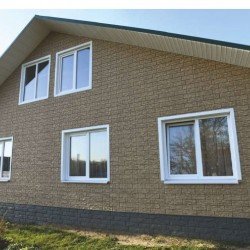 Сайдинг СЛАНЕЦ БУРЫЙ «СТОУН ХАУС» 0,225*2,0м (U-Plast)