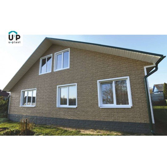 ФАСАДНАЯ ПАНЕЛЬ СЛАНЕЦ БУРЫЙ 2000х225мм СТОУН-ХАУС Ю-ПЛАСТ