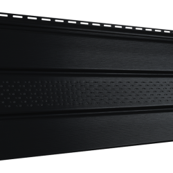 Соффит ПРО Черный ЧАСТИЧНО ПЕРФОРИРОВАННЫЙ 0,3*3,0м (U-Plast)