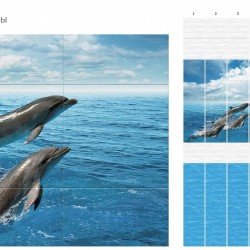 ПАНЕЛЬ ПВХ ДЕЛЬФИНЫ 2,7м (КРОНОПЛАСТ-UNIQUE)