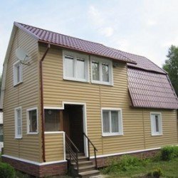 Сайдинг «БЛОК-ХАУС» КОФЕ С МОЛОКОМ 0,23*3,05м (U-Plast)