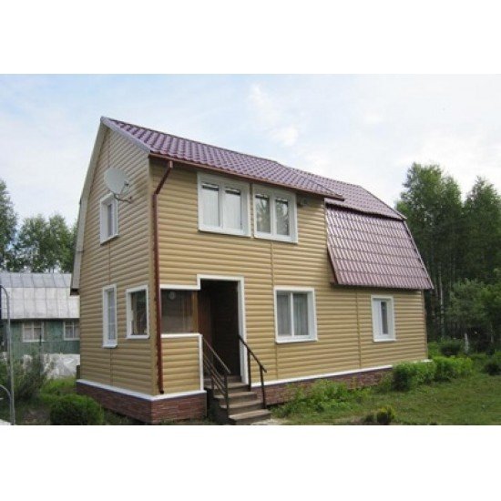 Сайдинг «БЛОК-ХАУС» КОФЕ С МОЛОКОМ 0,23*3,05м (U-Plast)