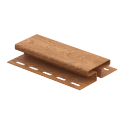 H-планка ДУБ ЗОЛОТОЙ для соффита 3,05 м. (U-Plast)