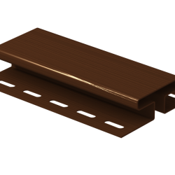 H-планка КОРИЧНЕВАЯ для сайдинга 3,05 м.(U-Plast)