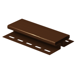H-планка КОРИЧНЕВАЯ для сайдинга 3,05 м.(U-Plast)