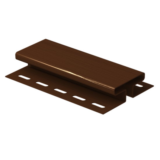 H-планка КОРИЧНЕВАЯ для сайдинга 3,05 м.(U-Plast)