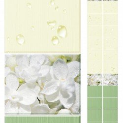 ПАНЕЛЬ ПВХ КАПЛИ РОСЫ ЗЕЛЕНЬ 2,7м (КРОНОПЛАСТ-UNIQUE)