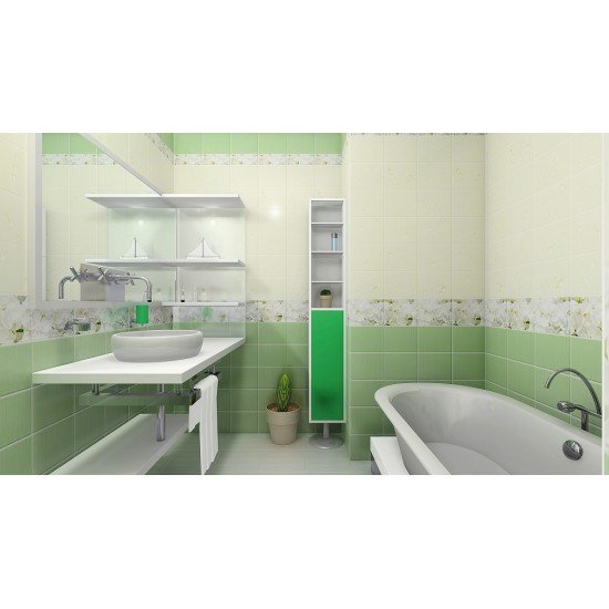 ПАНЕЛЬ ПВХ КАПЛИ РОСЫ ЗЕЛЕНЬ 2,7м (КРОНОПЛАСТ-UNIQUE)