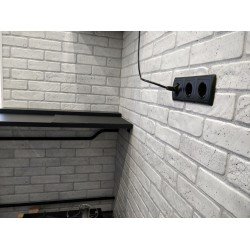 ПАНЕЛЬ ПВХ КИРПИЧ БЕЛЫЙ 2,5м. (ДЕКОРУСТ)