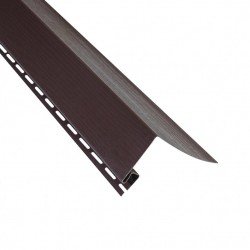 Околооконная планка КОРИЧНЕВАЯ узкая 3,0м для сайдинга Альта-Профиль