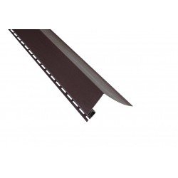 Околооконная планка КОРИЧНЕВАЯ узкая 3,0м для сайдинга Альта-Профиль