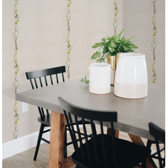 ПАНЕЛЬ ПВХ ЛЁН НАТУРАЛЬНЫЙ ФОН 2,5м. (ДЕКОРУСТ)