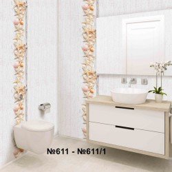 ПАНЕЛЬ ПВХ МОРСКОЙ БРИЗ КОМПОНЕНТ  2,5м. (ДЕКОРУСТ)