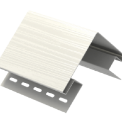 Наружный угол Белый для сайдинга 3,05 м. (U-Plast)