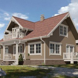 Cайдинг УССУРИЙСКИЙ БЛОК-ХАУС ЛИСТВЕННИЦА D4.7T 3,6*0,24м DOCKE PREMIUM