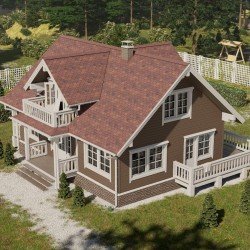 Cайдинг АЛТАЙСКИЙ БРУС ЛИСТВЕННИЦА D6S 3,6*0,3м DOCKE LUX