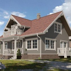 Cайдинг БАЙКАЛЬСКИЙ БЛОК-ХАУС ЛИСТВЕННИЦА D4.7T 3,6*0,24м DOCKE PREMIUM