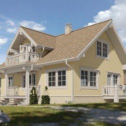 Cайдинг СВЕТЛЫЙ КЛЕН БРУС D6S 3,6*0,3м DOCKE PREMIUM