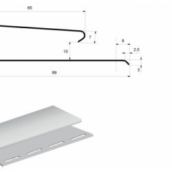 Наличник БЕЛЫЙ для сайдинга GrandLine 3,0