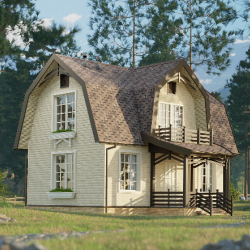 Cайдинг АМУРСКИЙ БЛОК-ХАУС ЛИСТВЕННИЦА D4.7T 3,6*0,24м DOCKE PREMIUM