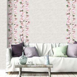 ПАНЕЛЬ ПВХ ЦВЕТ ВИШНИ ФОН 2,5м. (ДЕКОРУСТ)