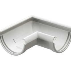 УГОЛ ЖЕЛОБА 90гр ПВХ D141 (DÖCKE LUX)