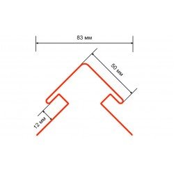 УГОЛ НАРУЖНЫЙ 50мм ЖАСМИН 3,0м (Техно-Николь ОПТИМА)